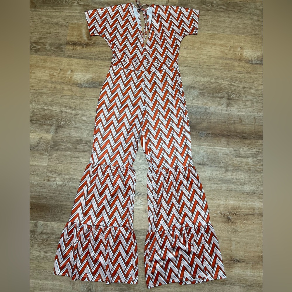 Fun and funky wide leg jumpsuit